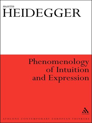 cover image of Phenomenology of Intuition and Expression
